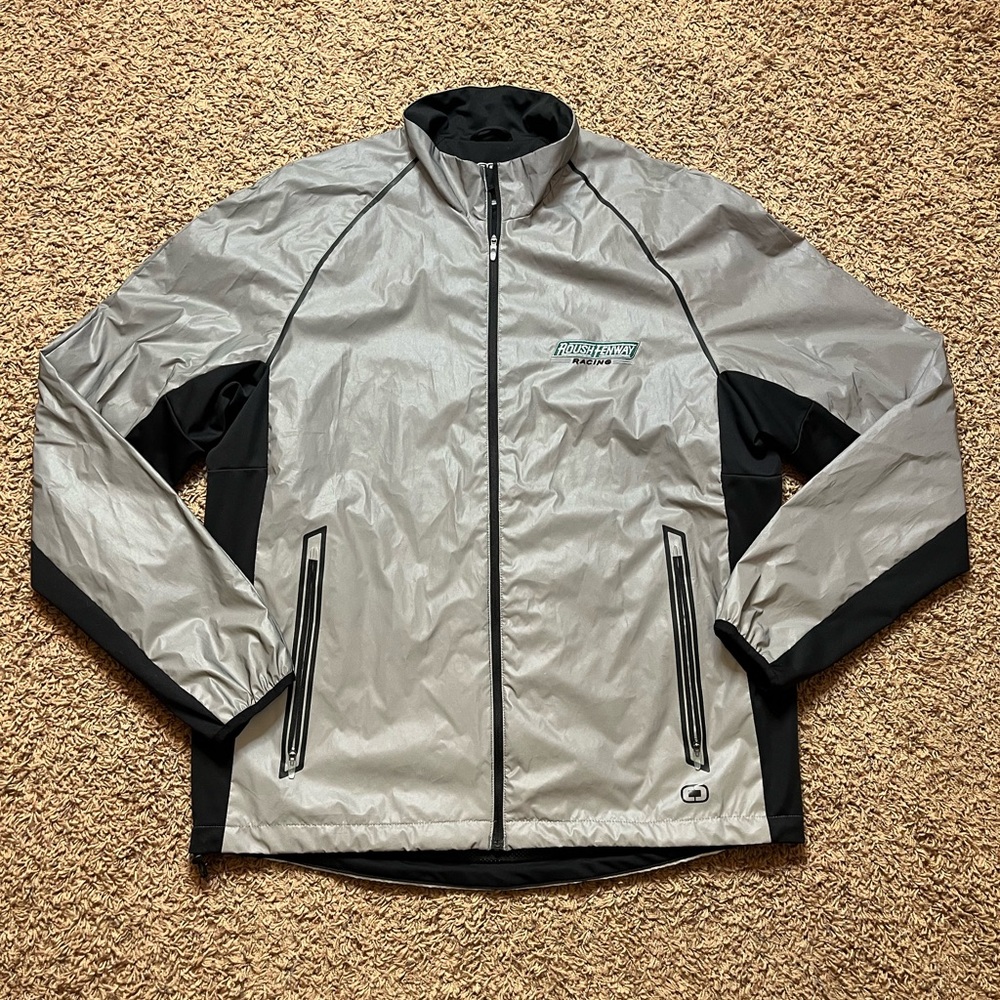 Mens OGIO Endurance Flash Jacket Ford Rough Fenway Racing Silver Size Large